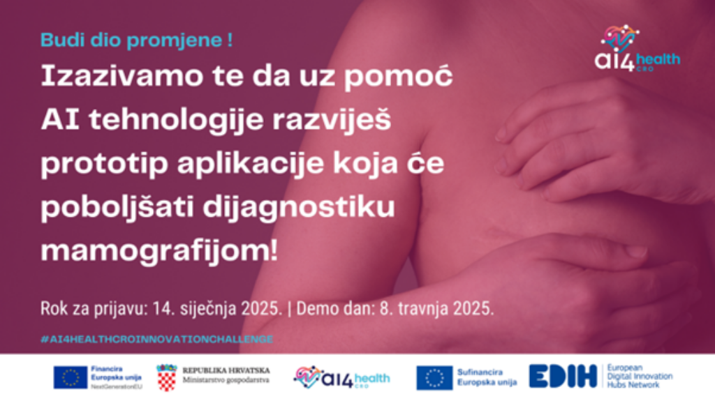 Prijavi se na AI4Health.Cro Inovacijsko natjecanje 2025!